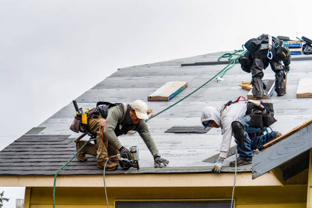 Professional Roofing technician working in East Flat Rock, NC